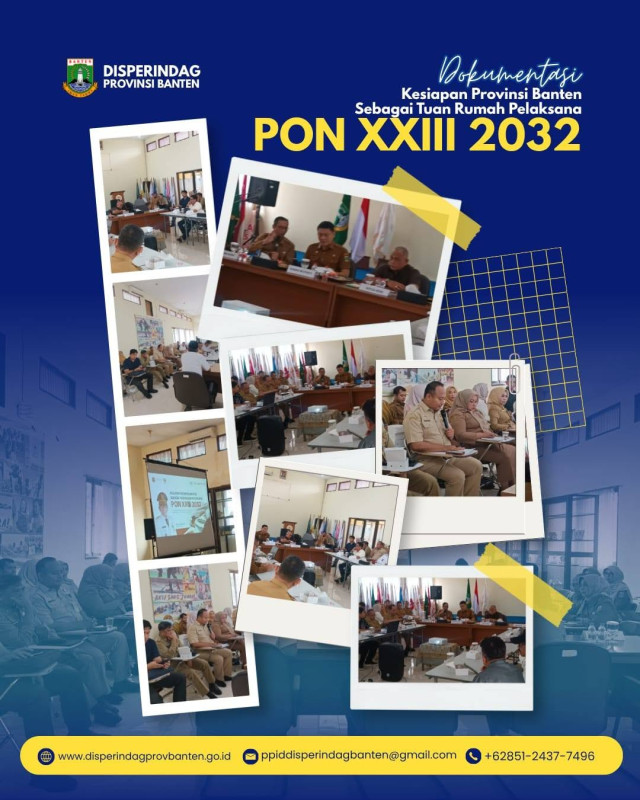 Sekretaris Disperindag Provinsi Banten Hadiri Rapat Persiapan Paparan Kesiapan Calon Tuan Rumah PON XXIII Tahun 2032