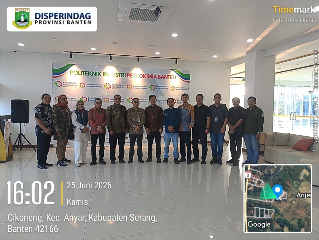 DISPERINDAG PROVINSI BANTEN PERKUAT SINERGI PENGEMBANGAN SDM INDUSTRI MELALUI KOLABORASI DENGAN POLITEKNIK INDUSTRI PETROKIMIA BANTEN