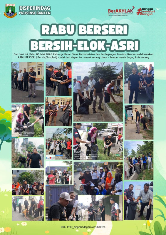 Disperindag Provinsi Banten Gelar Kegiatan Banten Asri “Rabu Berseri” di Kota Serang