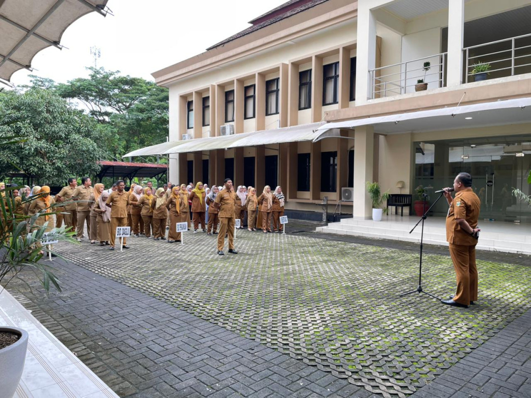 Apel Pagi Disperindag Provinsi Banten Bahas SOTK Baru dan Penguatan Semangat Kerja
